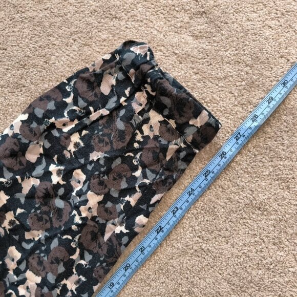 Aritzia Talula Beach Lounge Coastal Abstract Floral Stretch Pants S - Picture 7 of 8